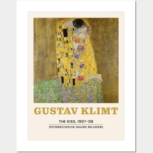 Gustav Klimt The Kiss Painting Exhibition Posters and Art
